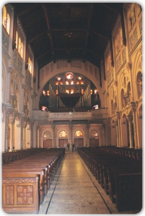 Preparation of the Organ at 
St. Anne's Church and Shrine in Fall River, MA, for the churches 100th Anniversary Concert.